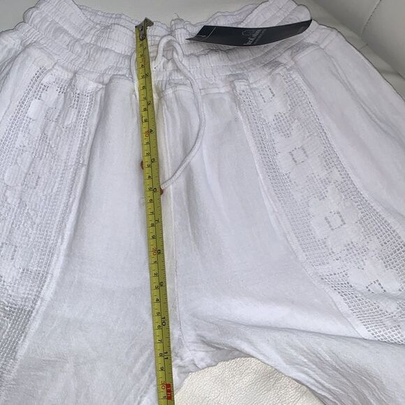 New Inca Cotton White Lace Palazzo Pants Women’s Size S - Picture 5 of 10